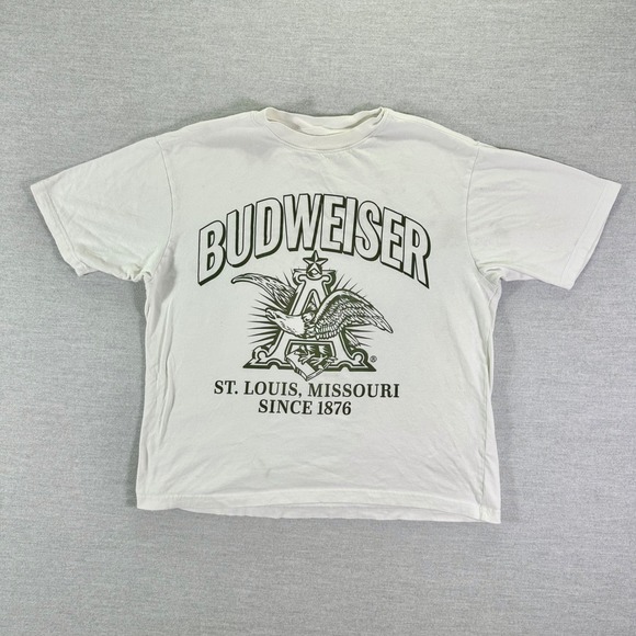 PacSun Other - Budweiser By PacSun Missouri T-Shirt Men's Medium White King Of Beers Graphic